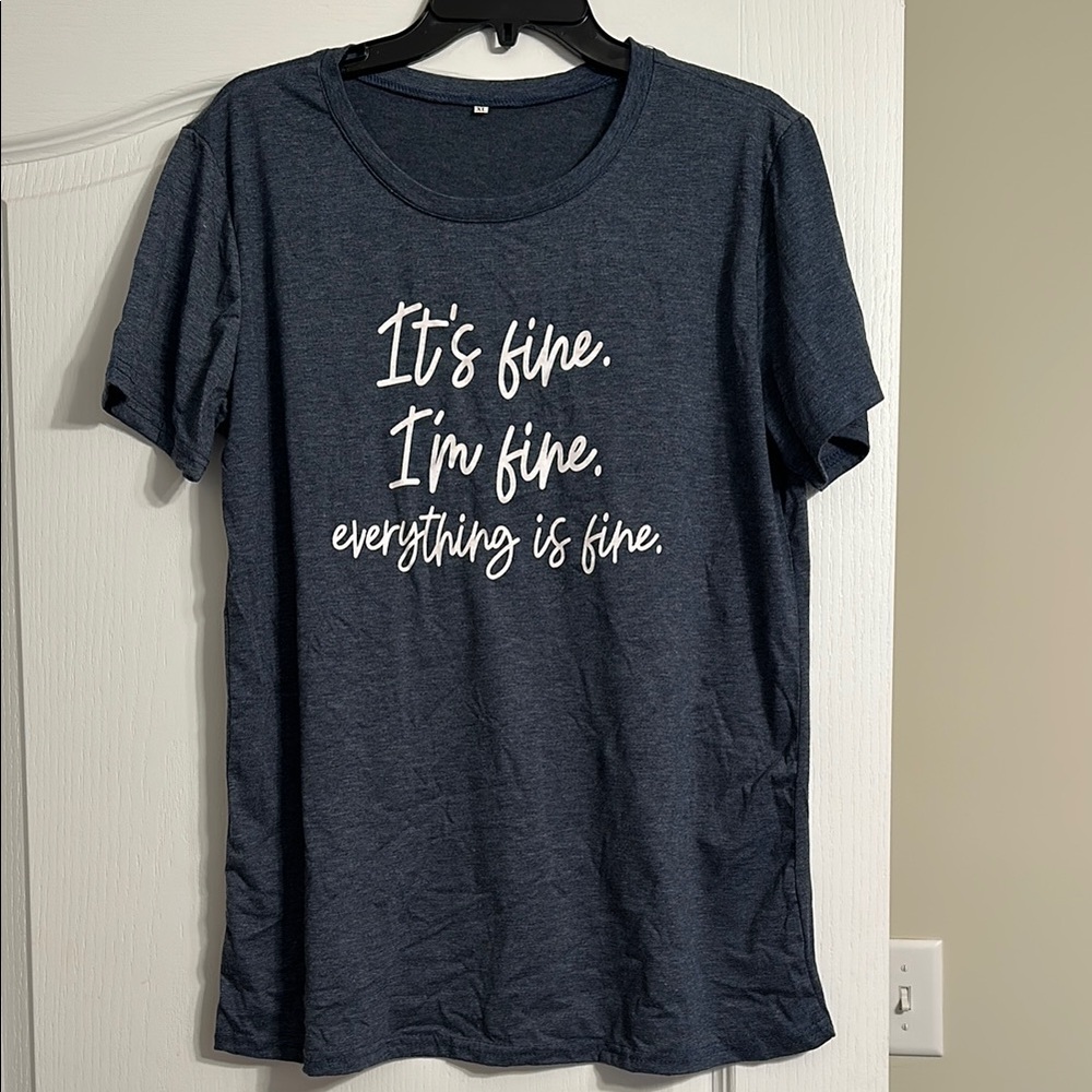 Navy Blue Graphic T-Shirt